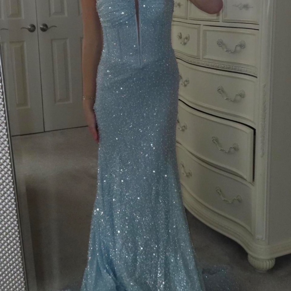 Portia & Scarlett Prom Dress Cinderella Blue size 4/6